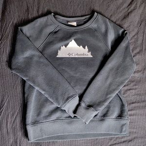 Black Columbia Long Sleeve Crewneck
